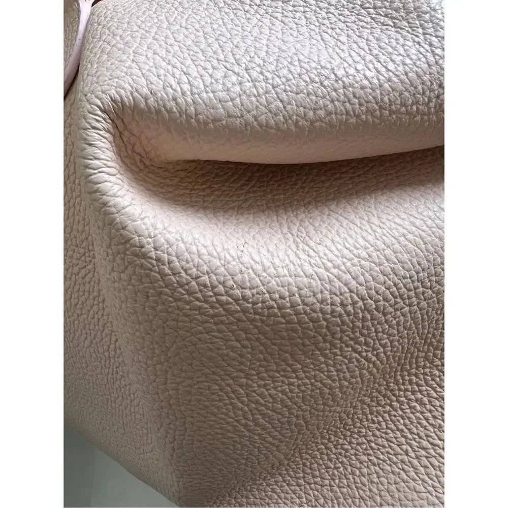 VERSACE COLLECTION Pebbled Leather Pink Handle Bag